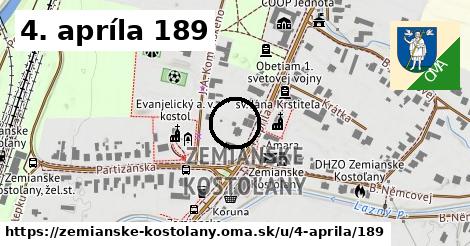 4. apríla 189, Zemianske Kostoľany