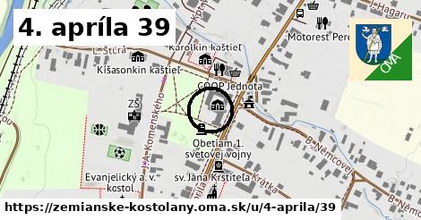 4. apríla 39, Zemianske Kostoľany