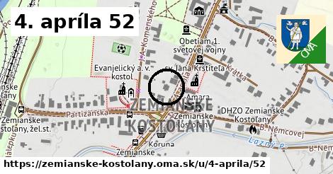 4. apríla 52, Zemianske Kostoľany