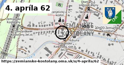 4. apríla 62, Zemianske Kostoľany