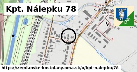 Kpt. Nálepku 78, Zemianske Kostoľany