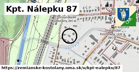 Kpt. Nálepku 87, Zemianske Kostoľany