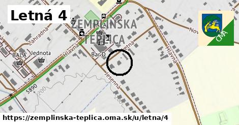 Letná 4, Zemplínska Teplica