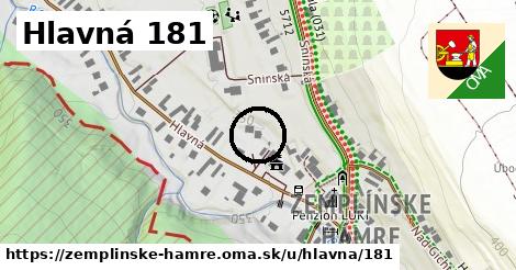 Hlavná 181, Zemplínske Hámre