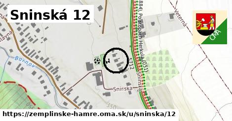 Sninská 12, Zemplínske Hámre