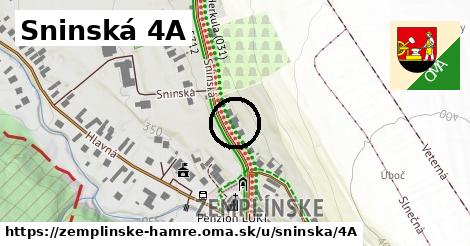 Sninská 4A, Zemplínske Hámre