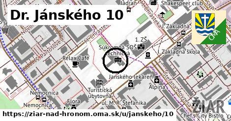 Dr. Jánského 10, Žiar nad Hronom