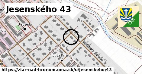 Jesenského 43, Žiar nad Hronom