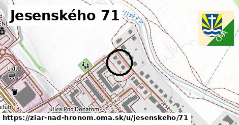 Jesenského 71, Žiar nad Hronom