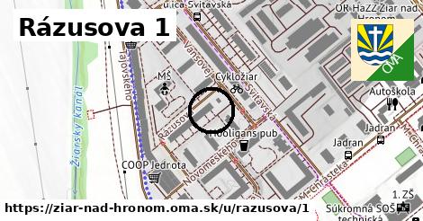 Rázusova 1, Žiar nad Hronom