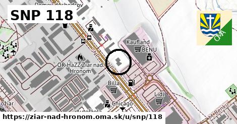 SNP 118, Žiar nad Hronom