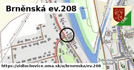 Brněnská ev.208, Židlochovice