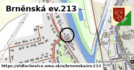 Brněnská ev.213, Židlochovice