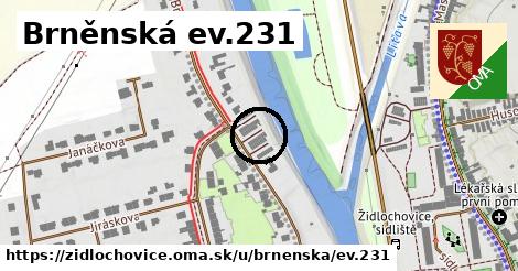 Brněnská ev.231, Židlochovice