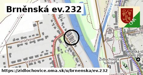 Brněnská ev.232, Židlochovice