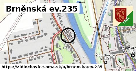 Brněnská ev.235, Židlochovice