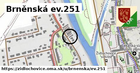 Brněnská ev.251, Židlochovice