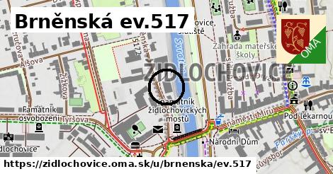 Brněnská ev.517, Židlochovice