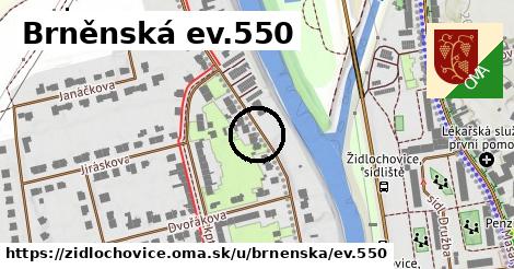 Brněnská ev.550, Židlochovice