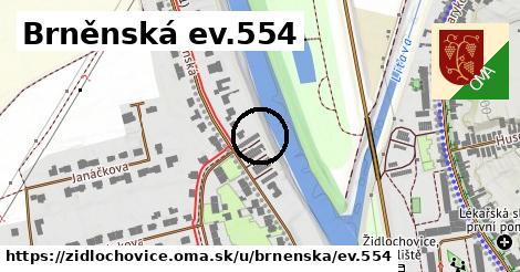 Brněnská ev.554, Židlochovice