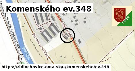 Komenského ev.348, Židlochovice