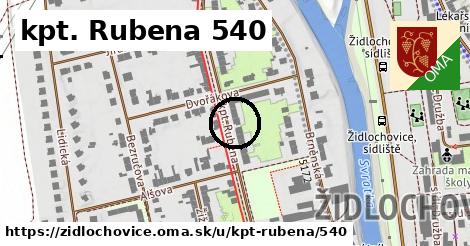 kpt. Rubena 540, Židlochovice