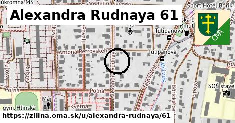 Alexandra Rudnaya 61, Žilina