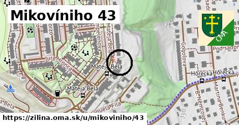 Mikovíniho 43, Žilina