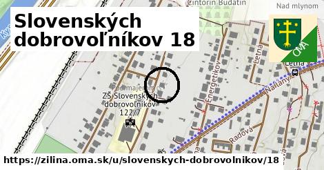 Slovenských dobrovoľníkov 18, Žilina