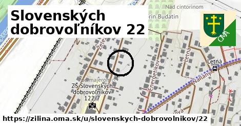 Slovenských dobrovoľníkov 22, Žilina