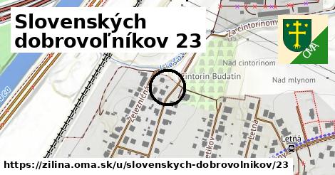 Slovenských dobrovoľníkov 23, Žilina