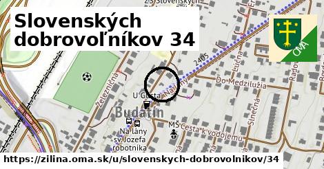 Slovenských dobrovoľníkov 34, Žilina