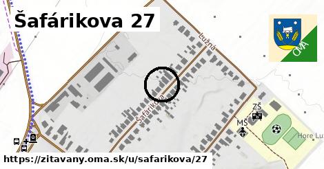 Šafárikova 27, Žitavany