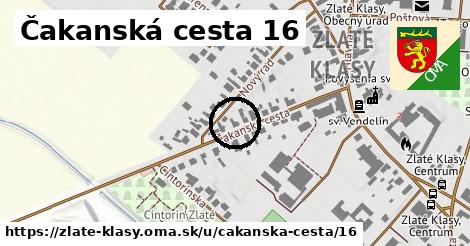 Čakanská cesta 16, Zlaté Klasy