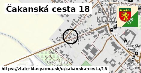 Čakanská cesta 18, Zlaté Klasy