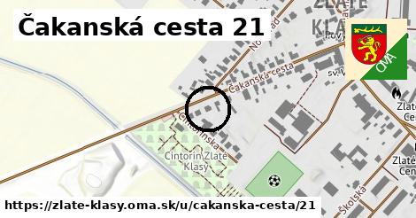 Čakanská cesta 21, Zlaté Klasy