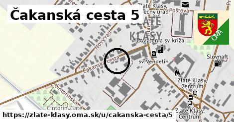 Čakanská cesta 5, Zlaté Klasy