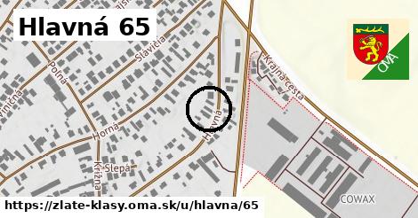 Hlavná 65, Zlaté Klasy