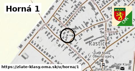 Horná 1, Zlaté Klasy