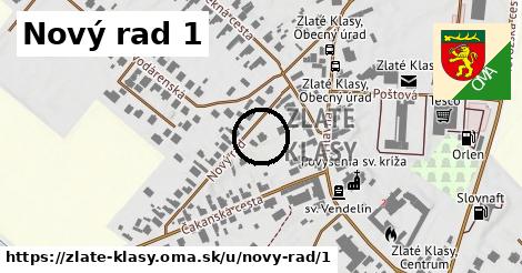 Nový rad 1, Zlaté Klasy