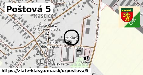Poštová 5, Zlaté Klasy