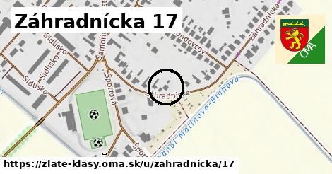 Záhradnícka 17, Zlaté Klasy