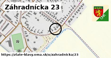 Záhradnícka 23, Zlaté Klasy