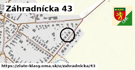 Záhradnícka 43, Zlaté Klasy