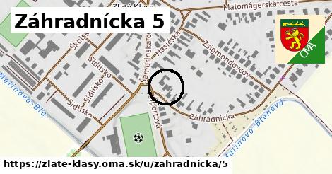 Záhradnícka 5, Zlaté Klasy