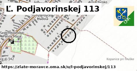 Ľ. Podjavorinskej 113, Zlaté Moravce