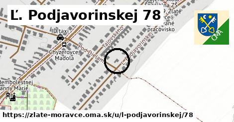 Ľ. Podjavorinskej 78, Zlaté Moravce