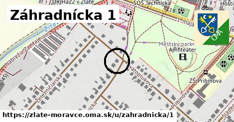 Záhradnícka 1, Zlaté Moravce