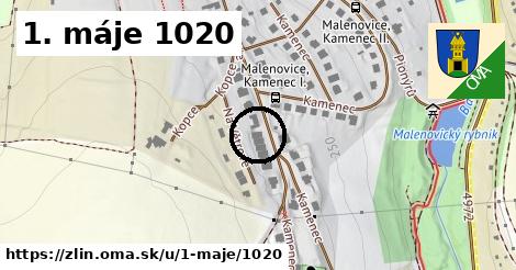 1. máje 1020, Zlín