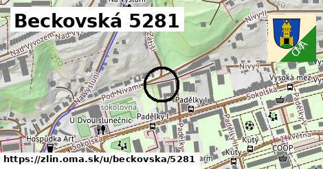 Beckovská 5281, Zlín